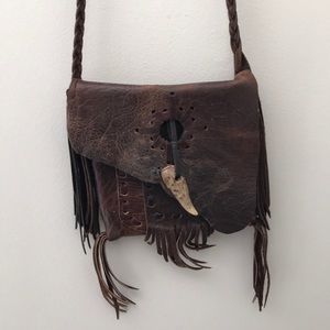 Jimmi WZ Brown Leather Crossbody Bag